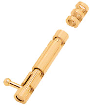 Brass Tower Bolts - Semi Round Tower Bolt