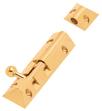 Brass Tower Bolts - Pyramid Tower Bolt